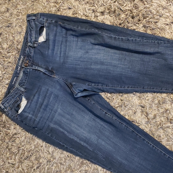 LANE BRYANT DISTRESSED BOYFRIEND JEANS SZ 22 - Picture 1 of 13